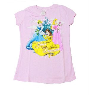   Princess T Shirt Aurora Cinderella Bell Shirt for Kids Genuine Disney