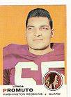 1969 Vince Promuto Topps Football Trading Card #92