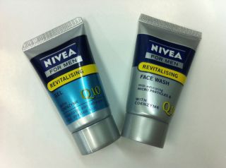 Portable Travel NIVEA for men mini 15ml face wash + 15ml GEL coenzyme 