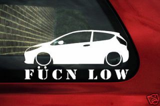 Ford Fiesta mk7 Fukn Low sticker.For fiesta mk7 1.6d / 1.4d Duratorq 