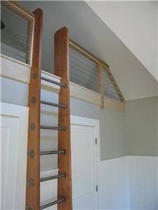 Ships Ladder for Loft/Library/A​ttic   Custom Built   Natural Wood 