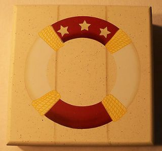 Life Preserver Ring / Nautical Theme Medium Wood Trinket Box