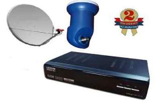   Satellite Dish 36, LEXIUM DBS6600 Receiver & LNBF FTA Channels  New