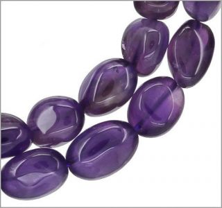 16 Amethyst Free Form Tumble Nuggets Beads 8 8.5mm #55129