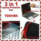 15.4 Fujitsu Screen Protector + Keyboard skin Silicon Cover + Sleeve 
