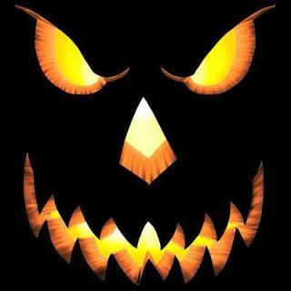   Pumpkin Head Face Scary Halloween Costume Small Sm Black T Shirt