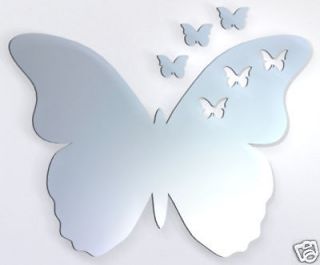 15cm Shatterproof BUTTERFLY WITH BABIES Acrylic Mirror
