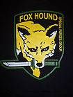 Metal Gear Solid T Shirt Fox Hound Logo Gaming Gamer Video Game Tee 
