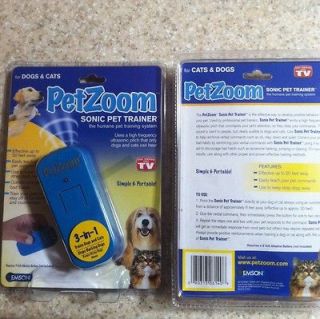 NEW PetZoom Sonic Dog or Cat Trainer As Seen On TV (Humane, No Shock 