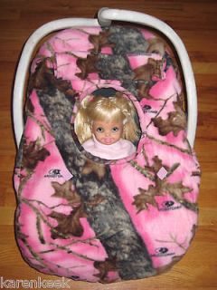   OAK CAMO DOUBLE FLEECE Infant Car Seat Carrier Cover   