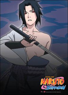 Naruto Shippuden Sasuke & and Sword GE5244 WALL SCROLL Anime Art Cloth 