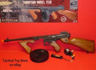 aeg FULL METAL Thompson 1928 DRUM M1A1 465fps Tommy Gun Chicago 