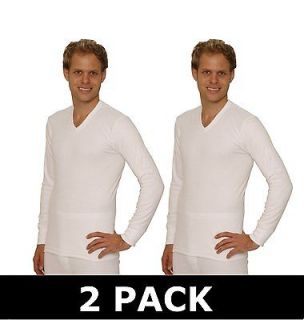 Football Thermals  OCTAVE® 2 PACK Mens Thermal V Neck Long Sleeve 