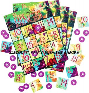 Tinkerbell Fairies Bingo Party Game Party Supplies