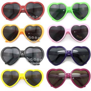   Men Women New Unisex Fashion Lolita Heart Shape Sunglasses Glasses