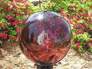 Gazing Ball Glass Globe Handblown 10 Plum Purple New