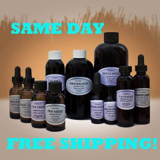 100% PURE ORGANIC ESSENTIAL OILS AROMATHERAPY OVER 20 OILS 0.6 OZ  UP 