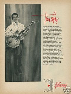 1965 GIBSON Trini Lopez Model Guitar Original Vintage Advertising