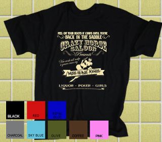   Crazy Horse Saloon inspired by Back In The Saddle T SHIRT