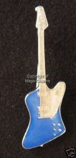 Gibson FIREBIRD V Blue Pearl Guitar Brooch AB314