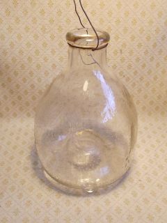 ANTIQUE / VINTAGE GLASS FLY / WASP CATCHER   DIMPLES & FLY DESIGN