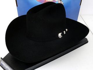 Resistol Cowboy Hat 4X Beaver Fur Felt Black Hallmark George Strait