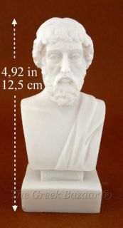 Plato Greek Alabaster Marble Bust Home Sculpture Statue