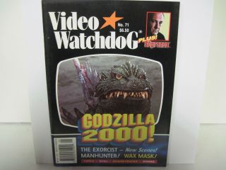 VIDEO WATCHDOG #71 GODZILLA 2000 THE EXORCIST MANHUNTER WAX MASK 