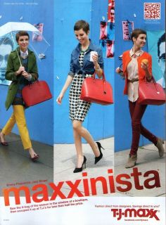 EMMA FITZPATRICK (T.J. Maxx Handbags)    2012 Magazine Print Ad 