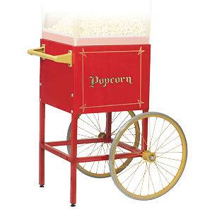 Gold Medal 2649CR Red Cart for 4 oz. Fun Pop Popcorn Popper