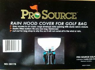 NEW Golf Bag Rain Hood Cover   Fits Any Size Bag