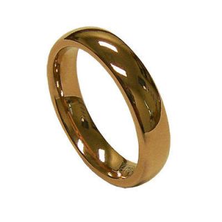 womens gold wedding bands in Bands without Stones