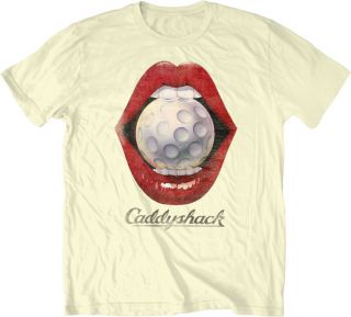   Adult Size Caddyshack Golf Ball Movie Poster Funny T shirt top tee