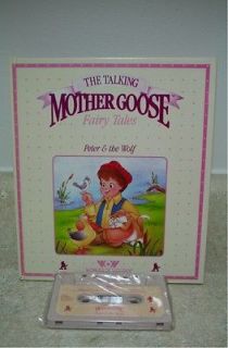 Talking Mother Goose Fairy Tales Peter the Wolf Book & Tape Cassette 