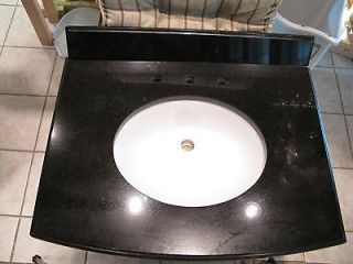 Granite countertop 31x22 with backsplash and undermount sink