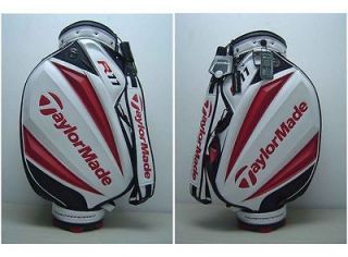 NEW 2011 TAYLORMADE R11 TMX GOLF STAFF CART BAG WHITE/RED w/REMOVABLE 