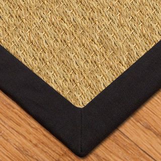 Maritime 9x12 Black 100% All Natural Seagrass Area Rug Carpet NEW