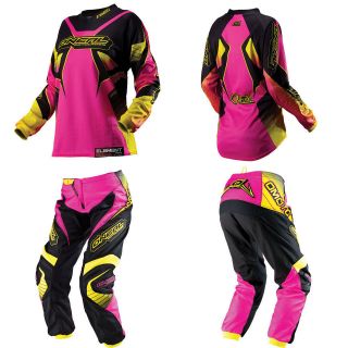   Element Women Pink size 7/8 Motocross Rading Gear Jersey Pants Set
