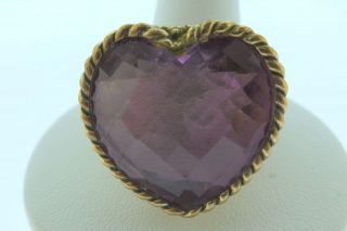   Ring by Marianna and Richard Jacobs Amore Heart Shape Pink Quartz
