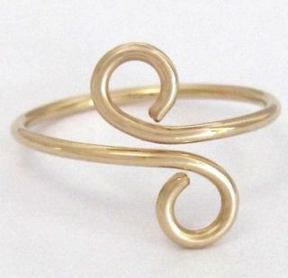 14k Gold filled Swirl Thumb ring Big Toe ring