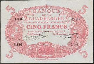guadeloupe in Paper Money World