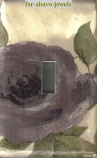 Light Switch Switchplate Covers with CROSCILL CHAMBORD AMETHYST ROSE
