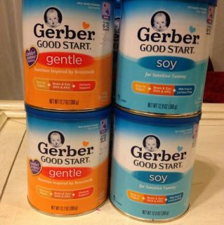 Gerber Good Start Formula 12.7 12.9 Oz Gental Or Soy Baby Bottle 