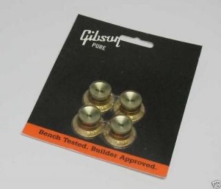 New Genuine Gibson Top Hat Knobs, GOLD w/Gold Insert