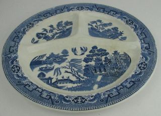 Societe Ceramique Holland Blue Old Willow Grill Plate B
