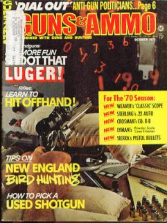 GUNS & AMMO Sterling 22 Auto Crosman 500 Lugers 10 1970