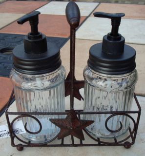 HOOSIER Kitchen Cabinet SOAP & LOTION Dispensers with Classic BARN 