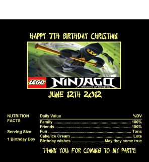 Candy Wrappers/Party Favors Lego NinJago #8