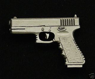 Empire Pewter 9MM Handgun Pewter Pin (Large Frame)