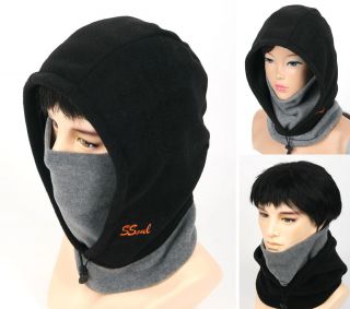 Multipurpose Fleece Neck warmer Face Mask Hood, Winter Cycling, Ski 